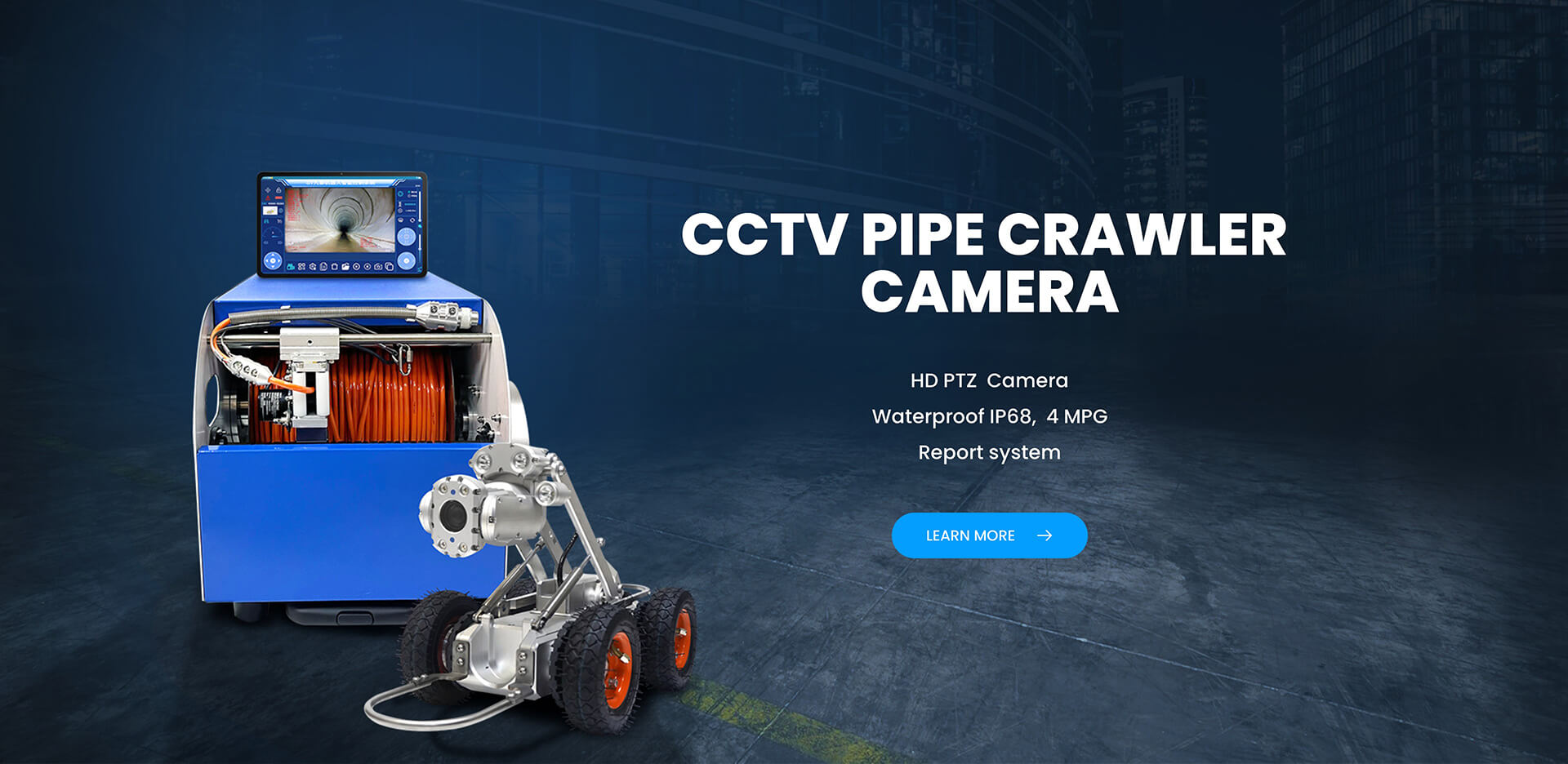cctv pipe crawler camera