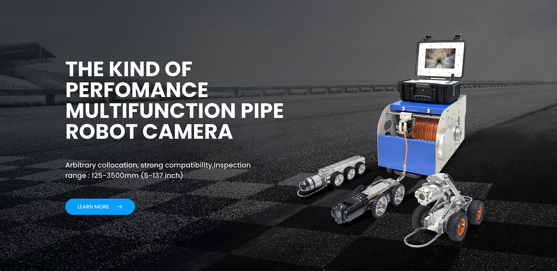 pipe inspection robot camera