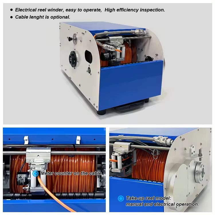 cctv pipe inspection robot camera