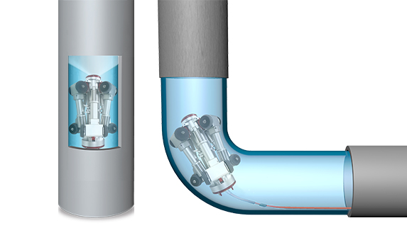 Vertical Pipe Inspection Robotic Camera