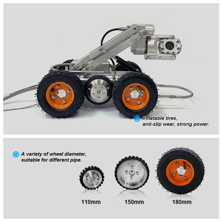Sewer Pipe Crawler Camera