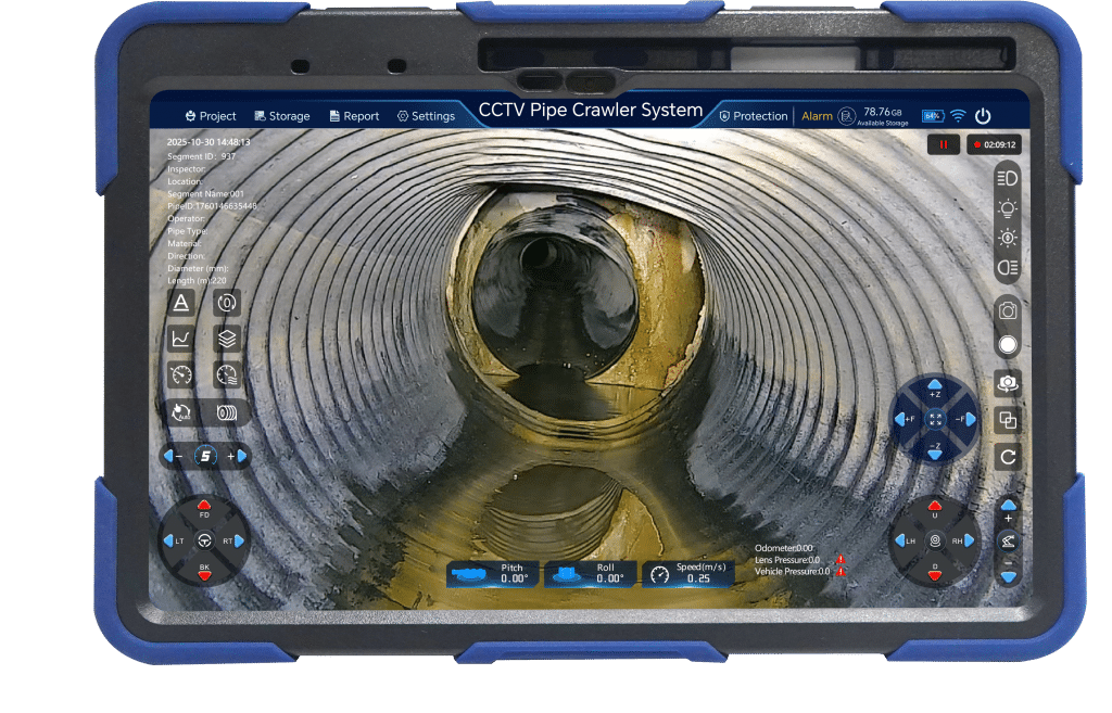 cctv pipe inspection system tablet