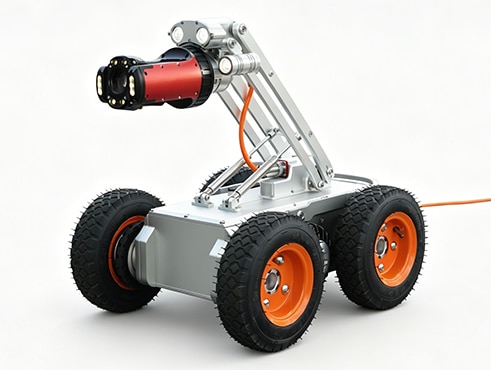 pipe inspection crawler robotic camera