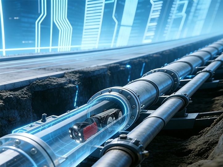 sewer pipe inspection crawler robot