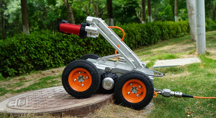 sewer drain inspection robot camera